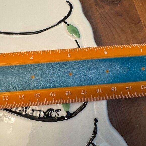 Arlington Designs White Cat Christmas Snack Tray  Meowy Christmas - Picture 8 of 8